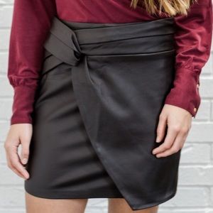 Gentle Fawn faux leather mini skirt